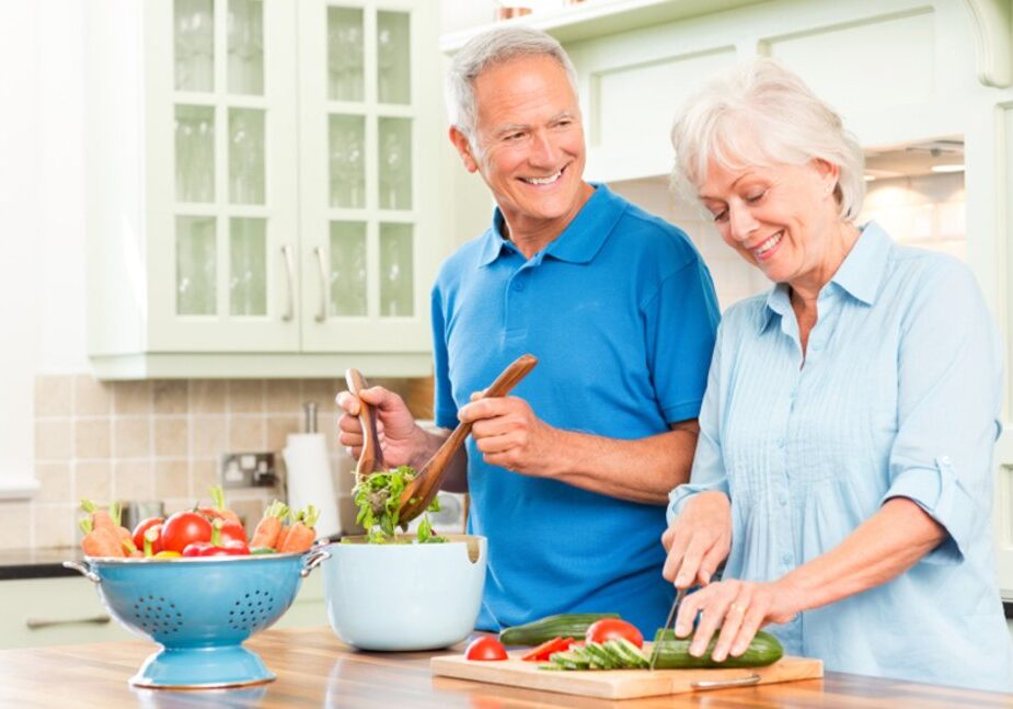 Healthy meal with vegetables representing mindful eating habits