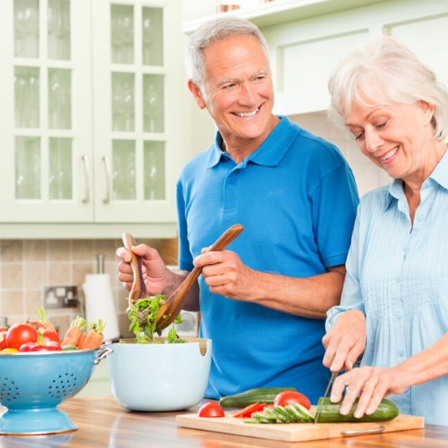 Healthy meal with vegetables representing mindful eating habits